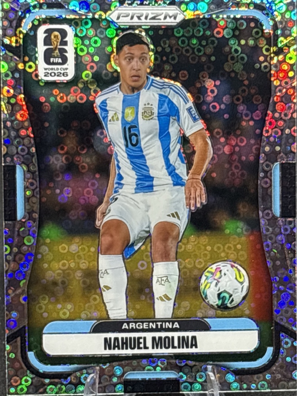 Panini Prizm Nahuel Molina Argentina Trading Card Shimmer Prizm